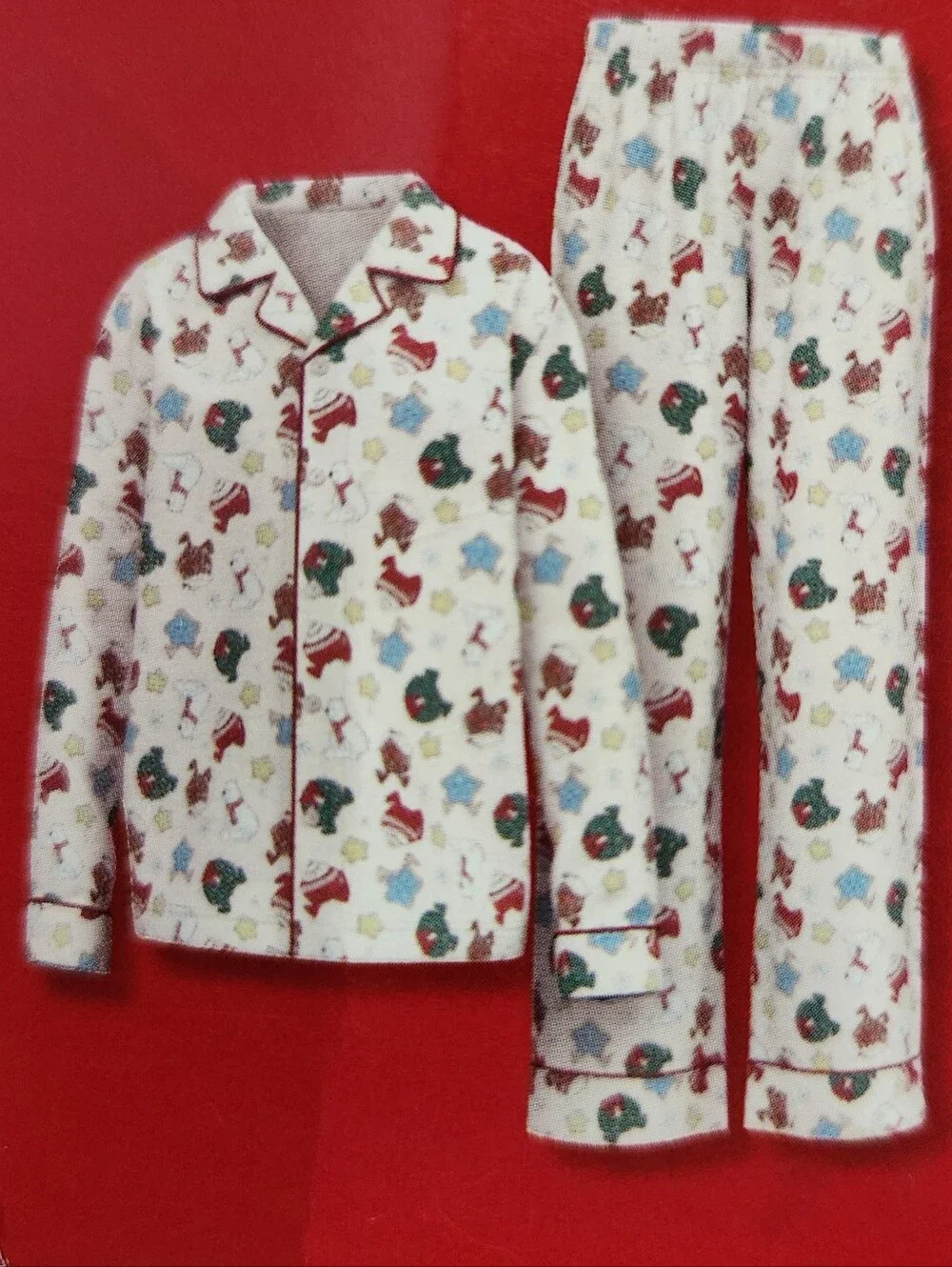 Kids' Wondershop Holiday Treats Print Pajama Set XS 4-5